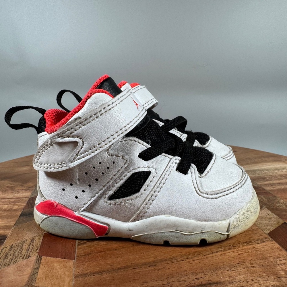 Jordan‎ 6-17-23 Toddler Shoes White Infrared Black DM1687-106 Size 4C